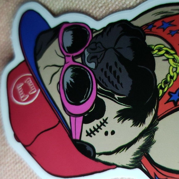 (K) Gangsta Pug Dog Sticker Doggie Dog Mom Puppy - Picture 2 of 5